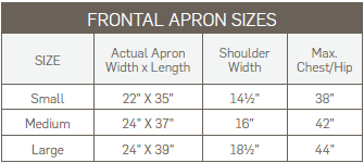 Truelead Apron Adjustable Fit Frontal w/Belt and Buckle