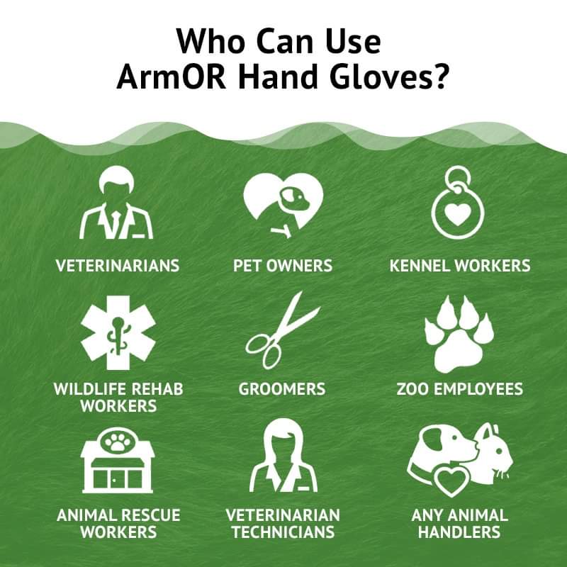 Animal Protective Gloves for Veterinary Use